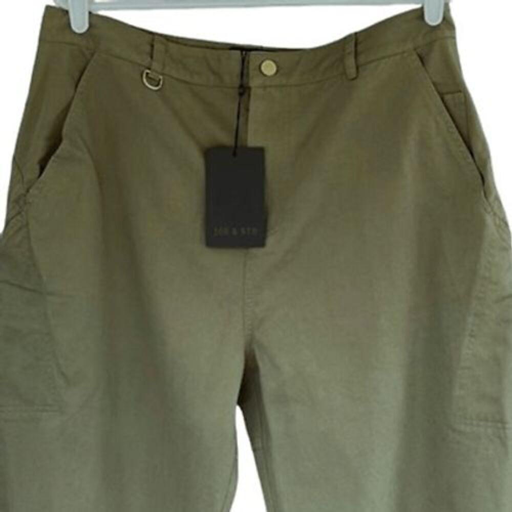 NWT JGR & STN Olive Green High Rise Wide Leg Cargo Pants US 14 AU 14 EU 32 - Picture 3 of 11